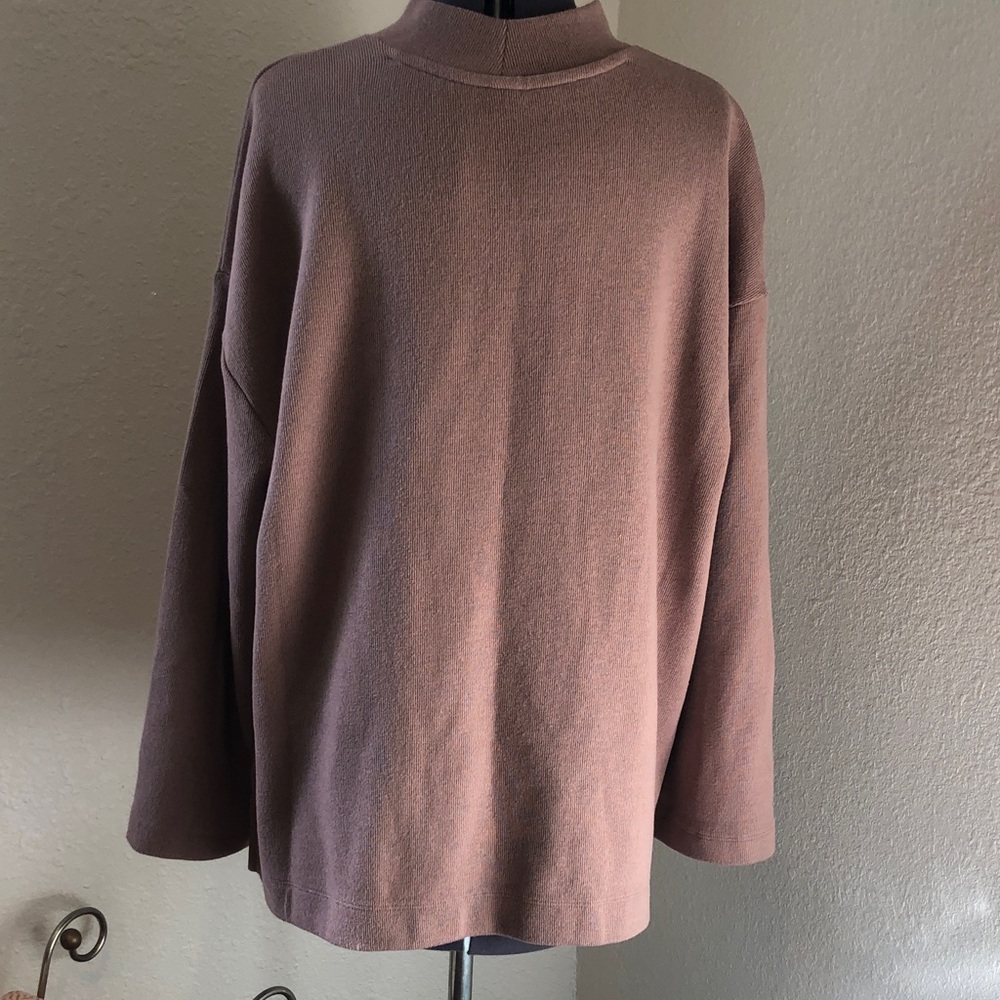 Old Navy Mock Neck Brown Top - Picture 10 of 13
